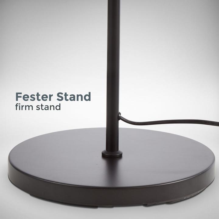 Produktbild B.K.Licht Stehleuchte, schwarz-gold, 1xE27/40W max. exkl. (E27)