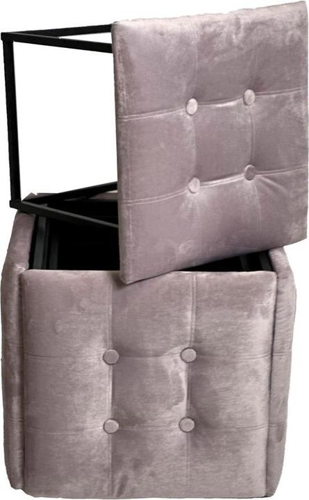 Produktbild Go Gift Puff-Transformer 5in1 - 5 Hocker in 1 Pouffe Pulver rosa Samt 2269