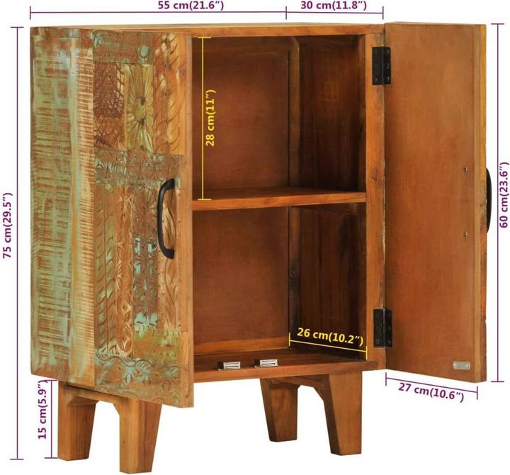 Produktbild vidaXL Sideboard (55 x 30 x 75 cm)