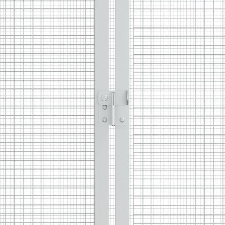 Actual product image vidaXL Bird aviary anthracite 102x208x108 cm steel