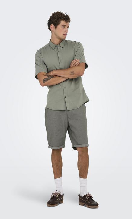 Produktbild Only & Sons Onsrobin Button Under Ss Stretch Shirt (L)