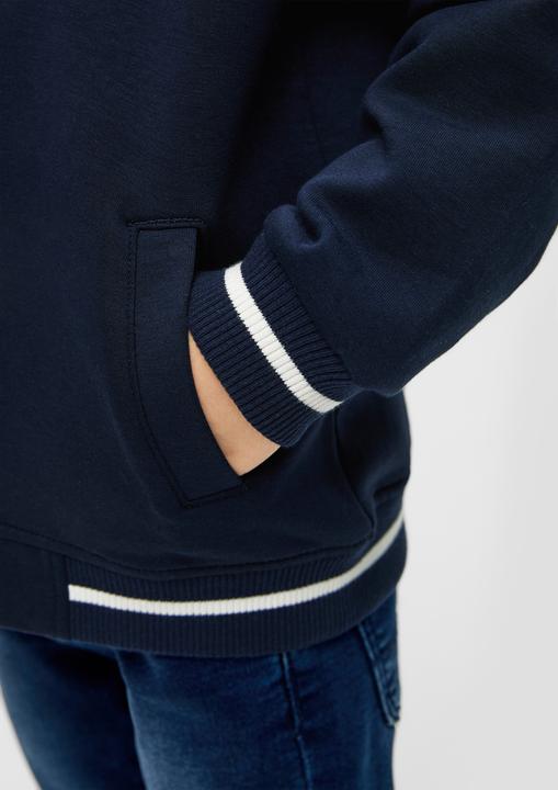 Immagine prodotto S.Oliver Sweatshirt Jacke Collegejacke aus Scuba-Sweat (140)
