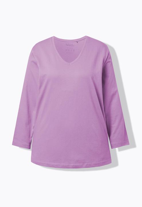 Produktbild Ulla Popken Shirt, V-Ausschnitt, Relaxed, Langarm (60)