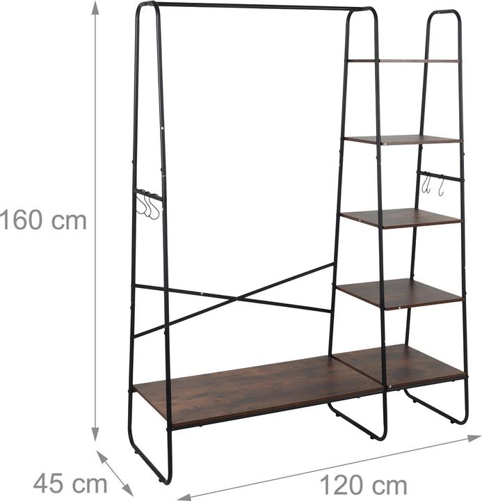 Actual product image Relaxdays coat rack