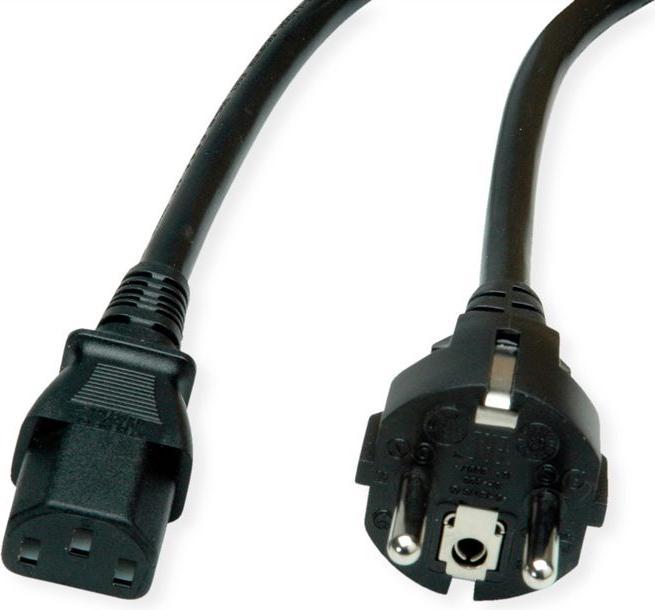 Actual product image Value Mains cable, straight IEC socket (0.60 m)