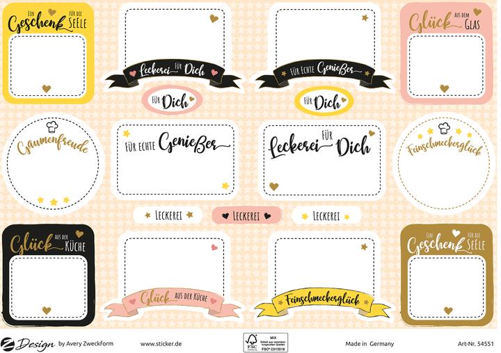 Produktbild Avery Kitchen Sticker