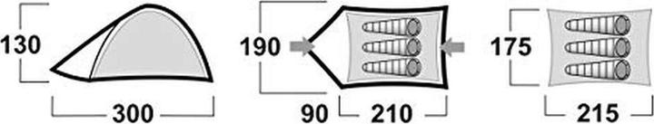 Produktbild Husky Beast 3 (Tunnelzelt, 3.44 kg, 3 Personen)