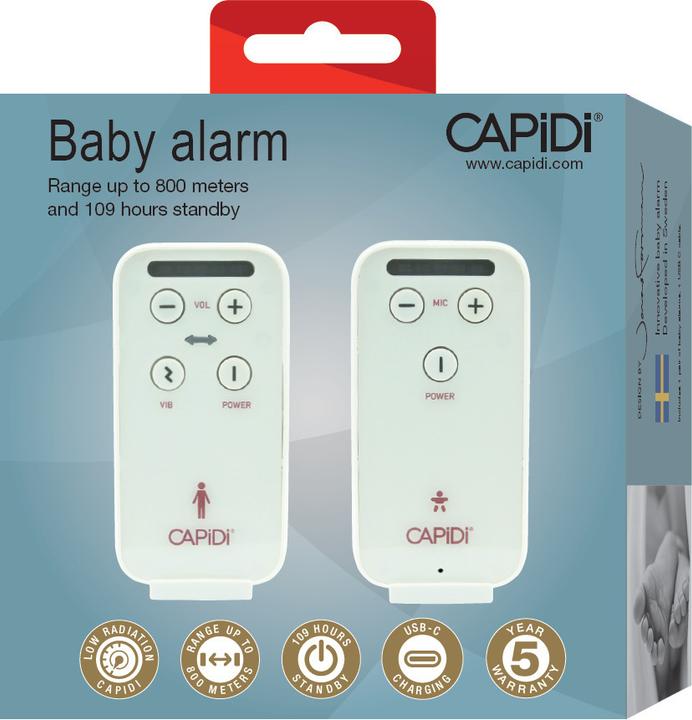 Actual product image Capidi 2.0 -itkuhälytin, valkoinen (Baby Monitor Audio, 800 m)