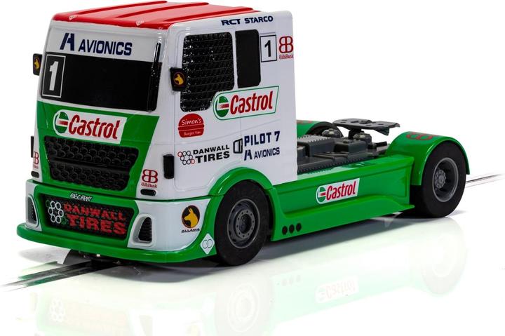 Scalextric Racing Truck - Red & Green & White