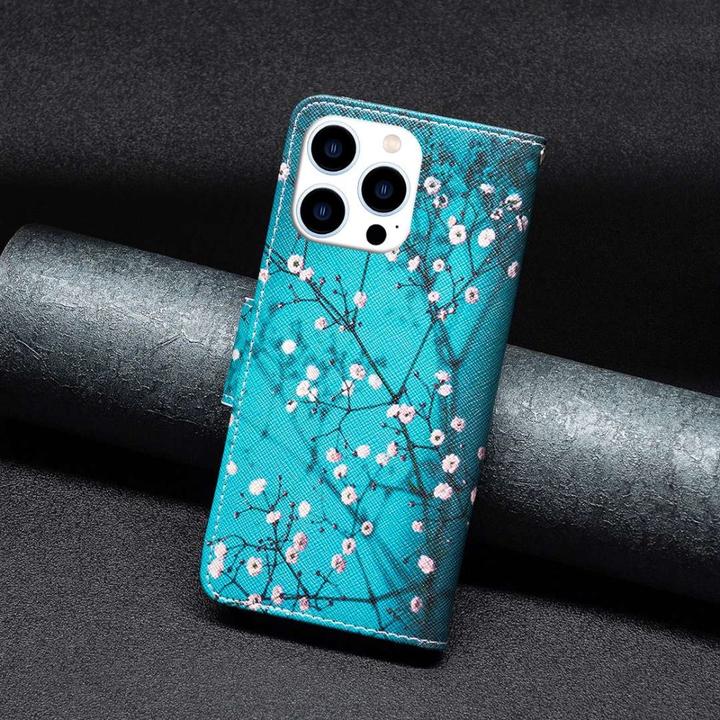 Actual product image Ueli Express iPhone 14 Pro book case Case with card holder Blossom Forest (Apple iPhone 14 Pro)