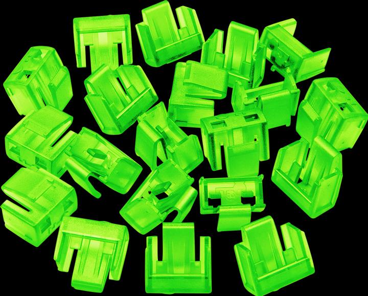 Actual product image Lindy RJ45 Port Blockers x 20 Green