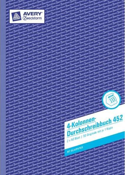 Produktbild Avery Kolonnen-Durchschreibbuch (50 x)