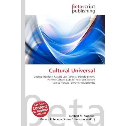Cultural Universal, Fachbücher von Lambert M. Surhone, Mariam T. Tennoe, Susan F. Henssonow