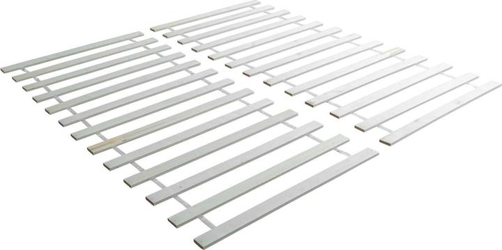 Actual product image Floki24 Slatted frame - 140 x 200 cm - Rolling slatted frame solid pine bed Rolling frame