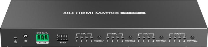 Produktbild PremiumCord HDMI2.0 matrix switch 4:4, rozlišení 4K@60Hz, HDR YUV4:4:4