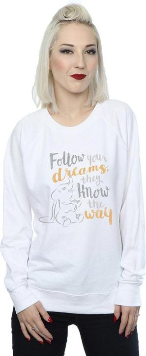 Actual product image Disney Womens/Ladies Dumbo Follow Your Dream Sweatshirt (S)