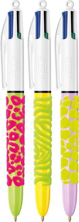 Actual product image Bic Vierfarbenkugelschreiber 4 Colours Velours (Multicolor, 12x)