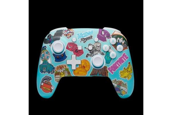 Produktbild PowerA Enhanced Wireless Controller - Fortnite Sticker Mania (Switch Lite, Switch OLED, Switch)