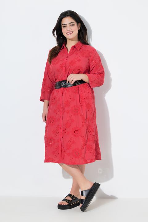 Produktbild Angel of Style Hemdblusenkleid, A-Linie, Lochstickerei (50)