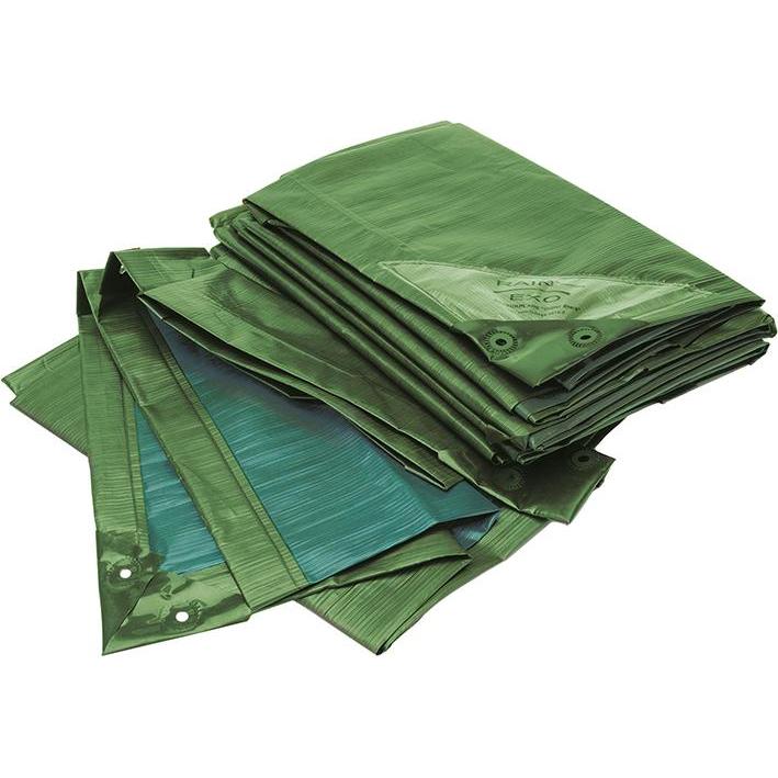 Thumbnail - Bio Green, Abdeckplane, Abdeckplane, 6 x 10 m, Grün/Blau, 150 g/m² (8 x 12 m)