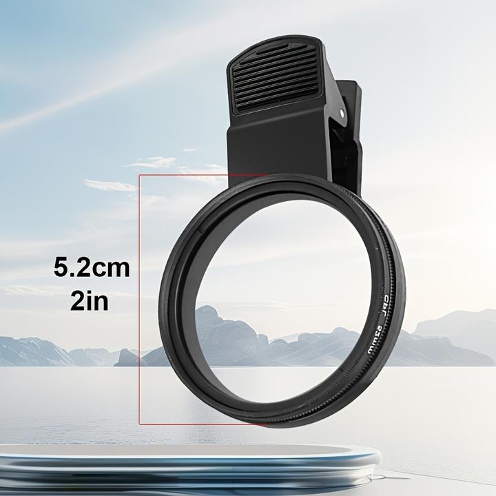 Immagine prodotto PhoneLook Professioneller Polarisationsfilter für Smartphone (iPhone, Samsung) mit drehbarem Clip, HD-Farbenwi