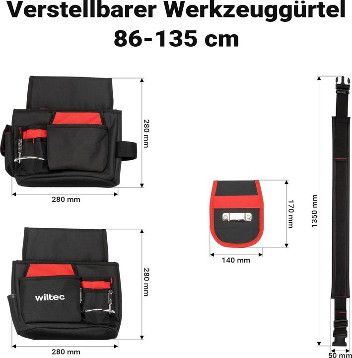 Actual product image Wiltec Werkzeuggürtel (1 Piece)
