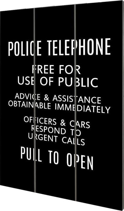 Actual product image Doctor Who Tardis Sign Plaque
