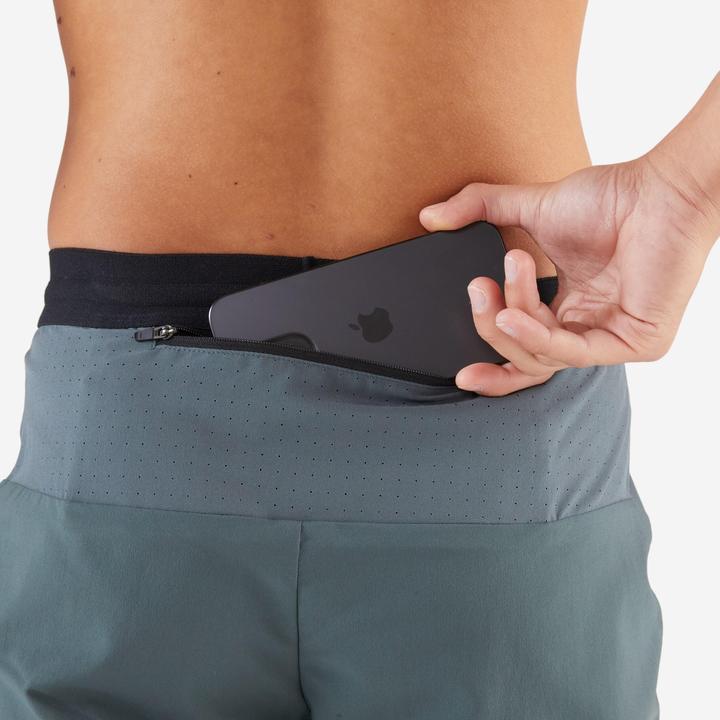 Image du produit Kiprun Short de running Homme - Run 500 Dry Vert foncé grisé (M)