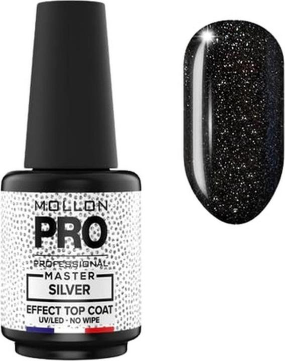 Mollon Pro Master Silver Top Coat 10ml (Top Coat)