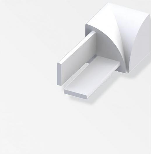 Actual product image Alfer Quarter circle inside corner ABS (95 mm)