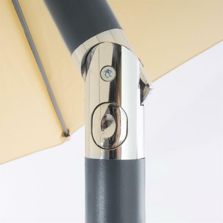 Actual product image VCM Sonnenschirm 2,90m Creme mit Kurbel neigbar wasserabweisend UV Schutz 50+