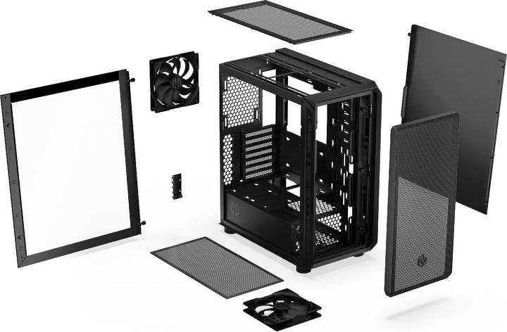 Actual product image Endorfy ARX 500 Core (schwarz, Tempered Glass) (ATX, Mini-ITX, mATX)