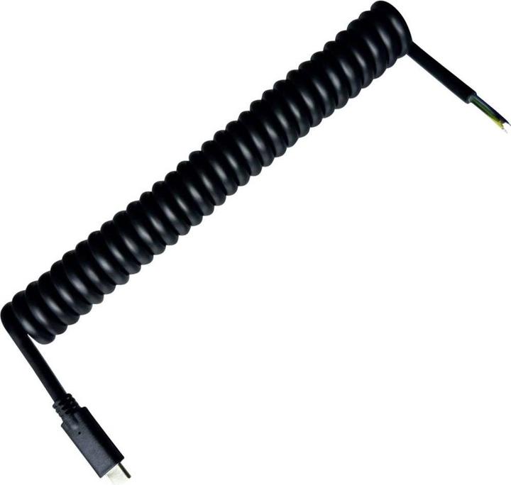 BKL Electronic USB-C® Kabel USB-C®, offene Kabelenden 2 m Schwarz 10080176 (2 m, 100 W)