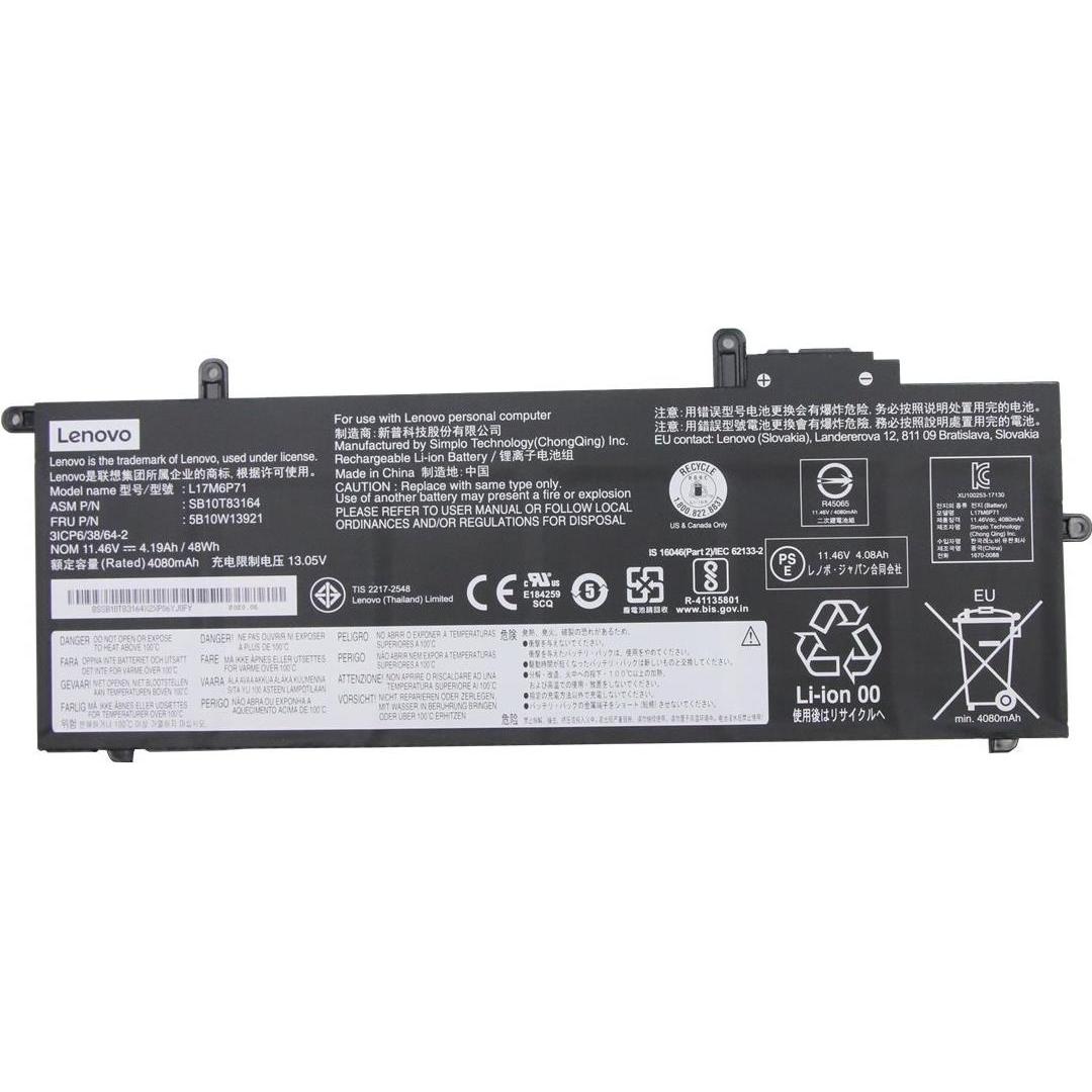Lenovo BIS3 for Finn Integ 6c/48Wh (4 Zellen, 4080 mAh), Notebook Akku