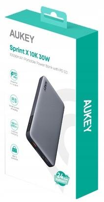 Immagine prodotto Aukey Powerbank PB-Y41, 10000mAh, 30W (grigio) (10000 mAh, 30 W, 37 Wh)