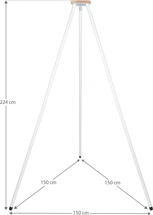 Image du produit Schmusewolke Tipi blanc avec moteur et berceau à ressorts bio