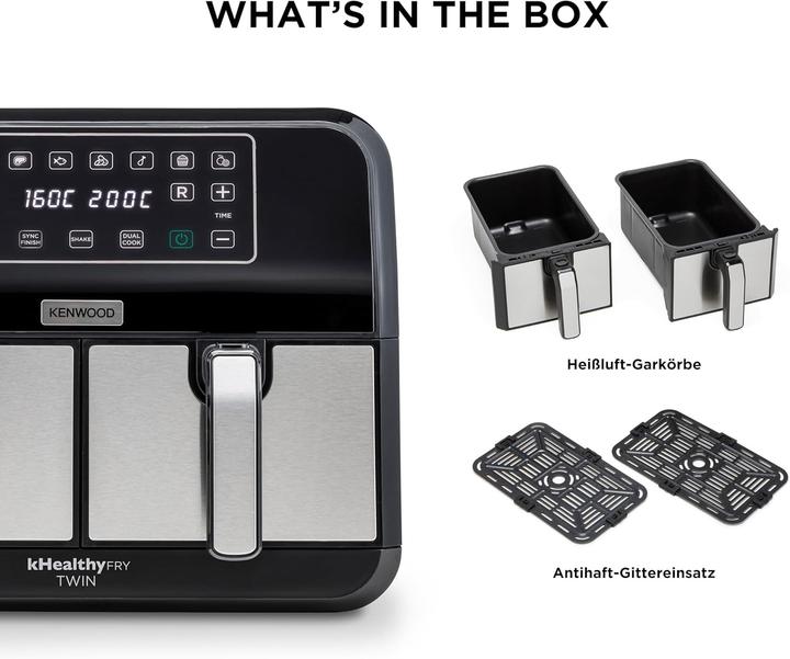 Actual product image Kenwood kHealthy Fry Twin Airfryer