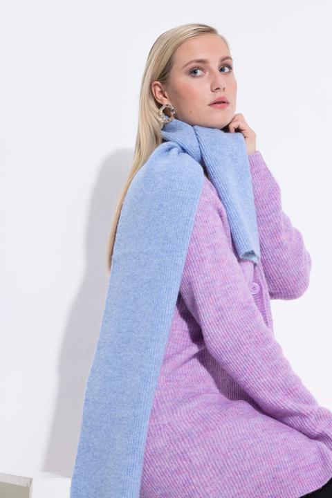 Image du produit Ulla Popken Longue écharpe tricotée en maille côtelée