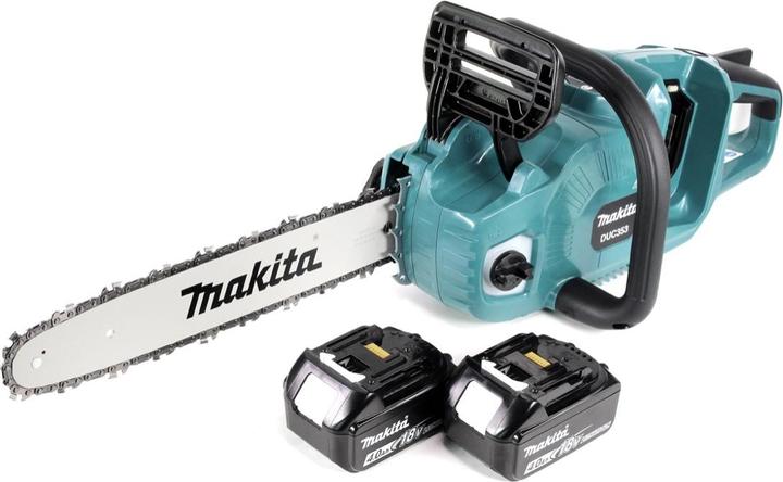 Immagine prodotto Makita DUC 353 M2 Motosega a batteria 36V ( 2x18V ) Brushless 35 cm + 2x Batteria 4,0 Ah - senza (Sega a catena a batteria)