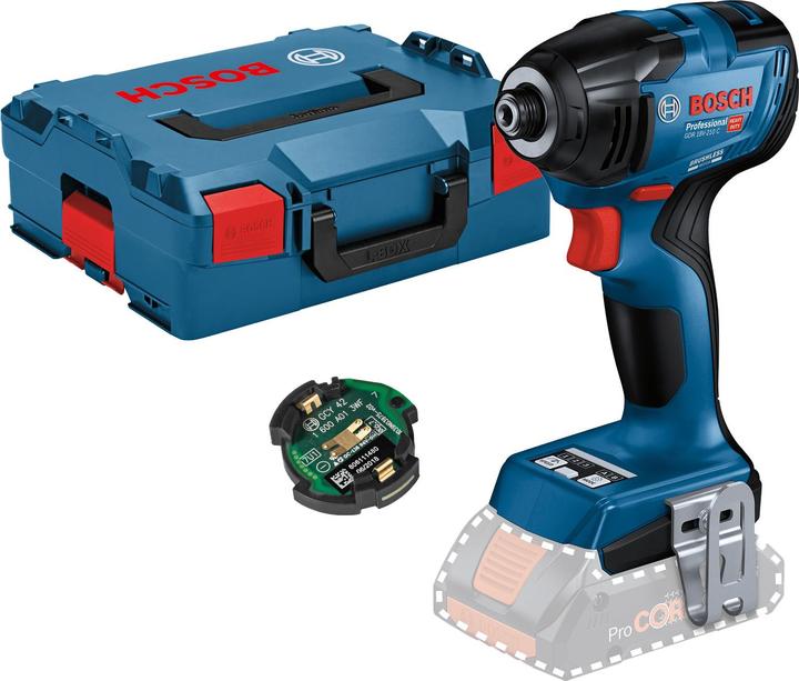 1 x Bluetooth Low Energy Modul GCY 42 Professional, Akku-Drehschlagschrauber GDR 18V-210 C, L-BOXX 1