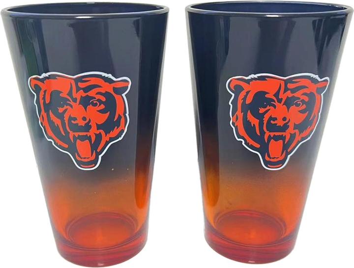 Great Branding Chicago Bears Pint Glass Set 16 oz./475 ml (0.16 l)