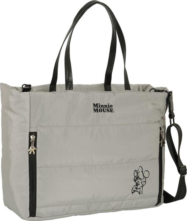 Productafbeelding Minnie Mouse Tas Tiener Zand Gewatteerd Grijs 40 x 31 x 17 cm