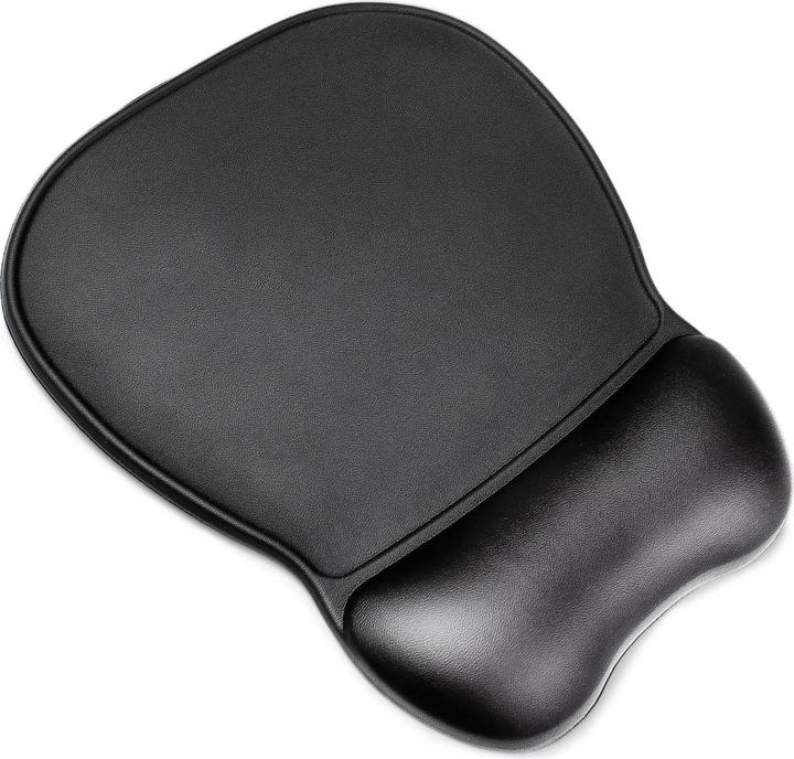 Hurtel PodkÅadka pod Mysz i Nadgarstek Å¼elowa Eco skÃ³ra duÅ¼a antypoÅlizgowa - czarna
