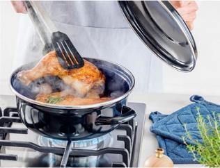 Actual product image BK Fortalit Braadpan - 30 cm / 5L - Enamel (30 cm, Casserole + Stewpot)