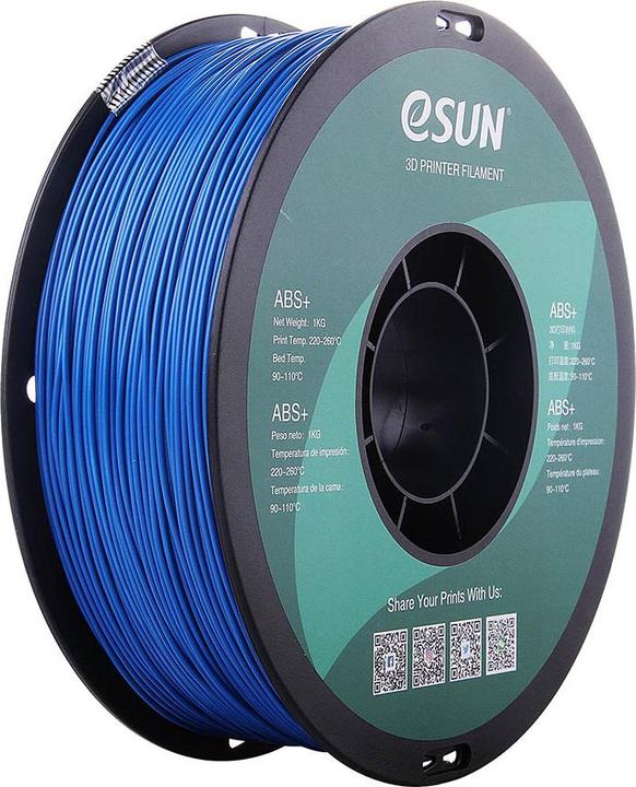 Produktbild eSUN ABS+ 1,75mm Blue 1kg 3D Filament (ABS, 1.75 mm, 1000 g, Blau)