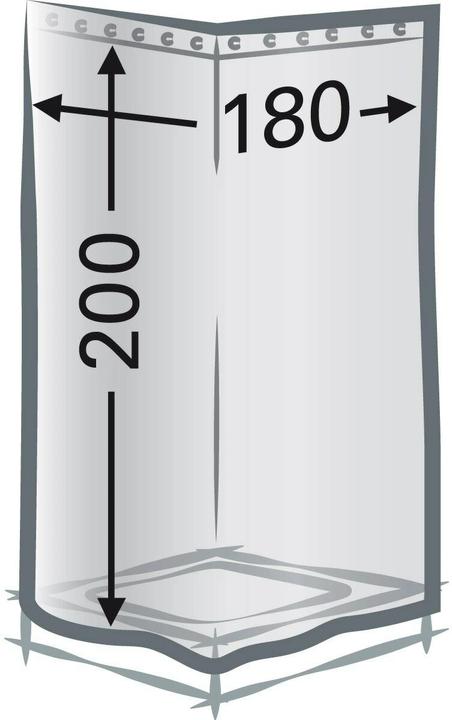 Actual product image Diaqua Shower curtain textile Linea (180 x 200 cm)