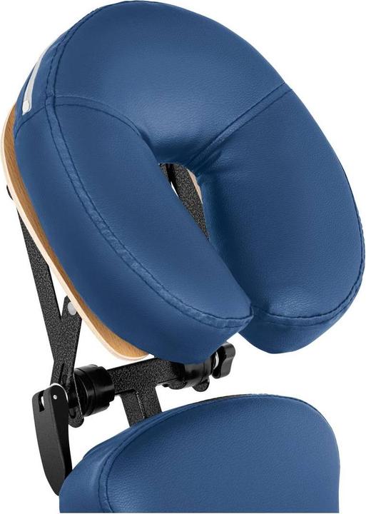 Produktbild Physa Massagestuhl klappbar mobiler Massagehocker Massagen-Stuhl 130 kg blau