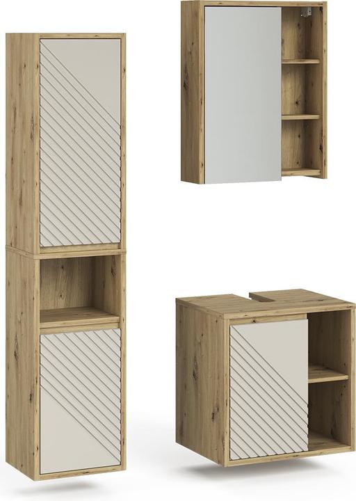 Produktbild Vicco Badmöbel-Set Viola, Artisan-Eiche, 3 Teile