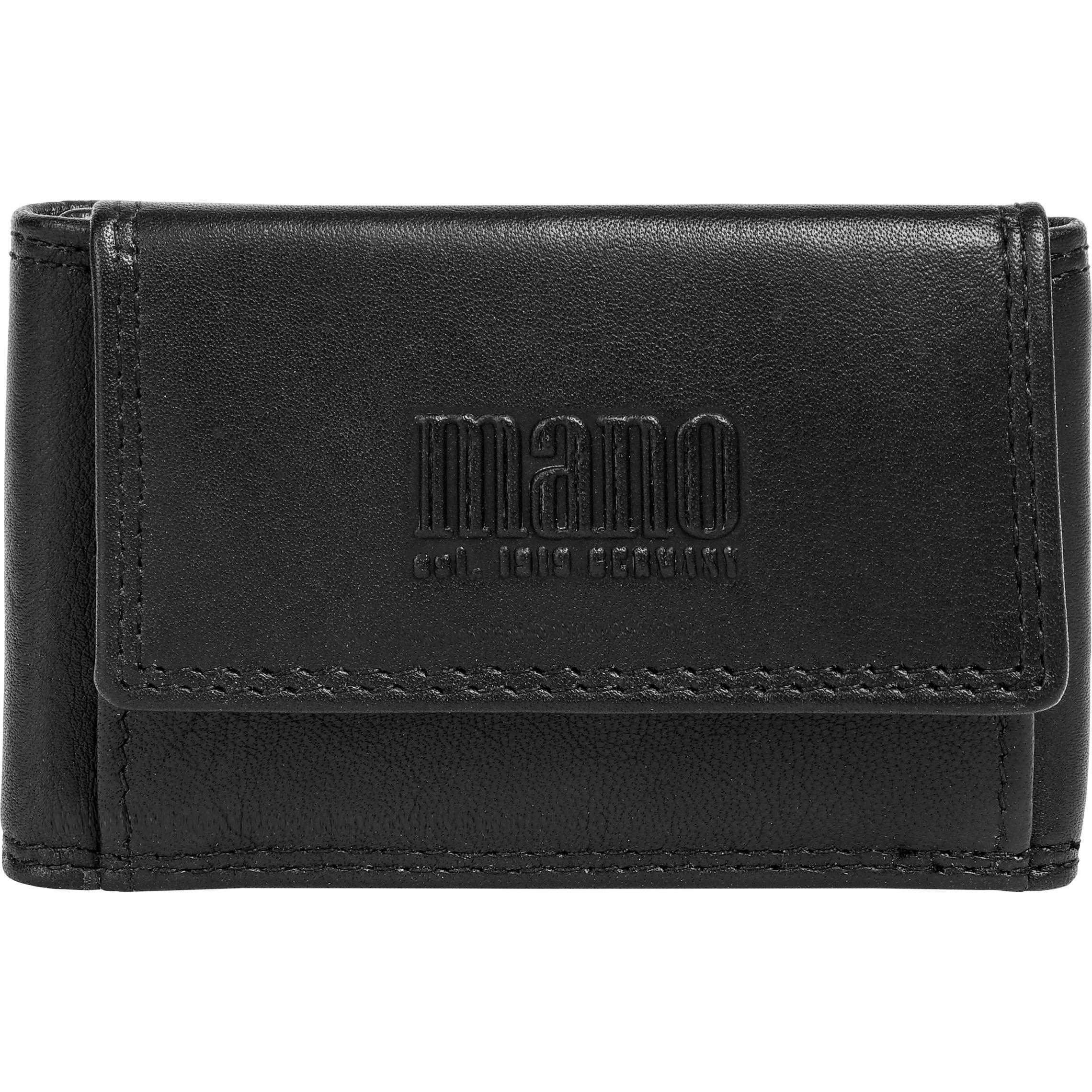 Mano, Damen, Portemonnaie, Geldbörse SUTURA, Schwarz