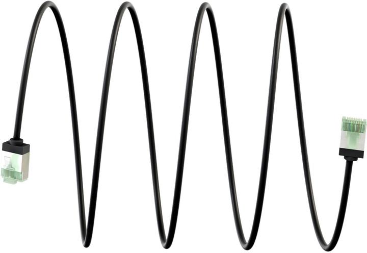 Produktbild Goobay Ultraflexibles CAT 8.1 Patchkabel, slim, U/FTP, schwarz (U/FTP, CAT8.1, 2 m)
